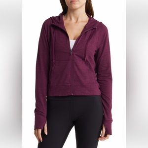 NWT Women's 90 DEGREE BY REFLEX Cationic
Cropped Full Zip Hoodie